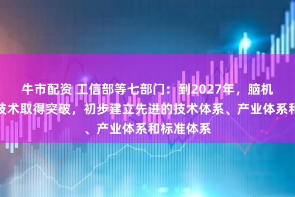 牛市配资 工信部等七部门：到2027年，脑机接口关键技术取得突破，初步建立先进的技术体系、产业体系和标准体系
